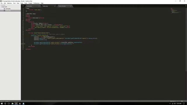 Php and Mysql real time Search Using AJAX смотреть онлайн