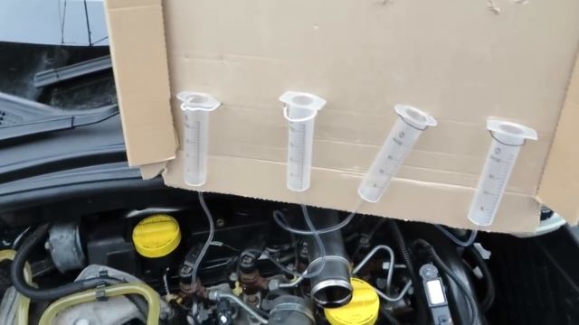 Проверка форсунок Рено Сценик 3, Меган 3 на слив в обратку. Test of injectors Renault смотреть онлайн