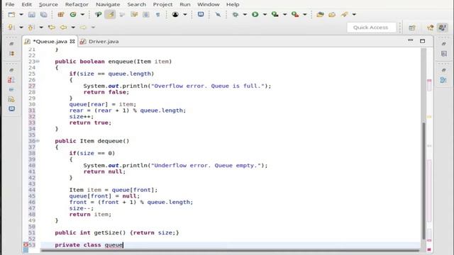 Array Implementation of a Queue смотреть онлайн