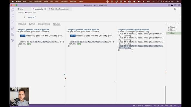 Laravel Queue Retry After смотреть онлайн