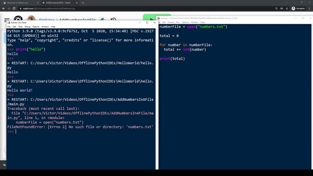 Offline Python IDEs (and FREE!) смотреть онлайн