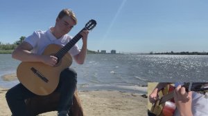 Ты неси меня река на гитаре, красивая песня, гитарист жжёт.