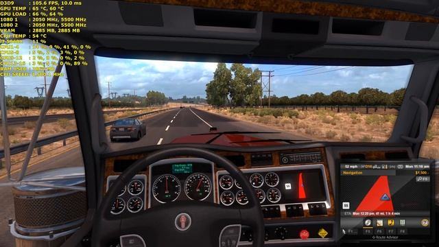American Truck Simulator Max Settings 4K | GTX 1080 SLI | HB Bridge | i7 5960X 4.5GHz смотреть онлайн