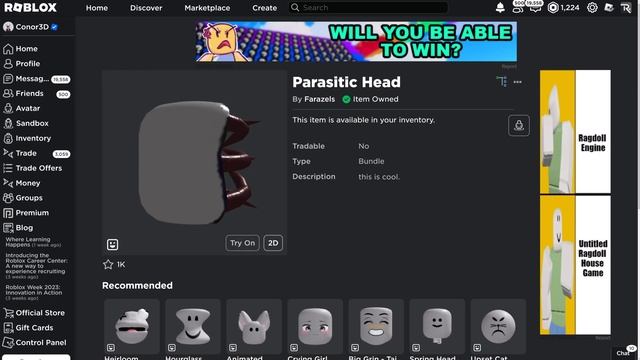 [FREE ITEM/A FEW HOURS ONLY] How to get the PARASITIC DYNAMIC HEAD | Roblox смотреть онлайн