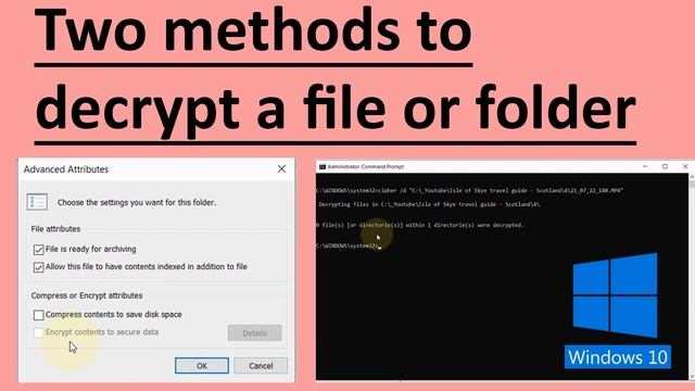 How to fix 0x80071771 “the specified file could not be decrypted” error смотреть онлайн