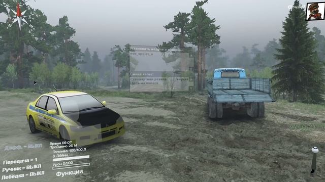Моды в SpinTires 2014 | Mitsubishi Lancer Evolution #96 смотреть онлайн