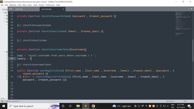 Part 6 - User registration - News portal website - OOP PHP PDO - 4K смотреть онлайн