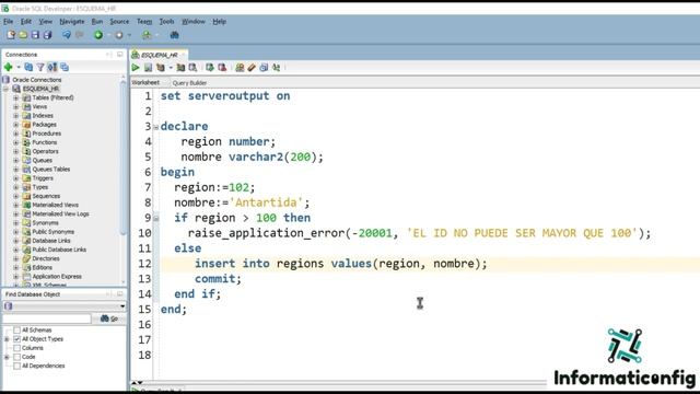 Curso de Oracle PLSQL en español desde cero | EXECPCIONES - RAISE_APPLICATION_ERROR (video 48) смотреть онлайн