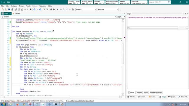 B4A + Blogger / Blogspot JSON Objects Extracts Website Blog Content Elements Part by Part смотреть онлайн