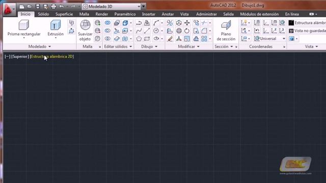 33.1-a El espacio de trabajo "Modelado 3D" (Curso Autocad 2012, www.guiasinmediatas.com) смотреть онлайн