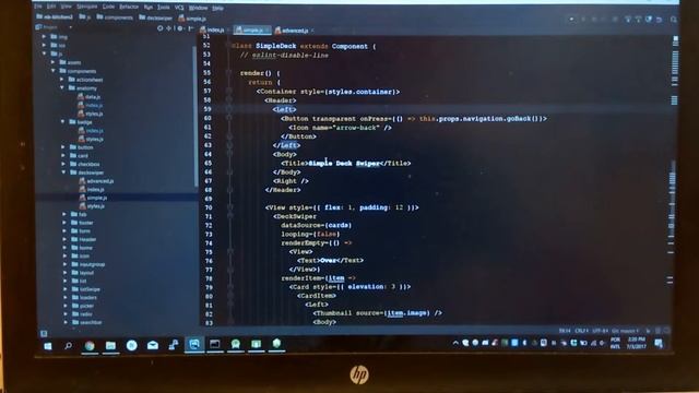 Javascript React Native - Native Base Kitchen Sink - Deckswiper (part 5) смотреть онлайн