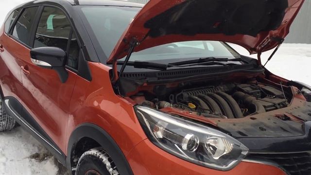 RENAULT KAPTUR Установка упоров капота из нержавеющей стали от компании ПАТРИОТ смотреть онлайн