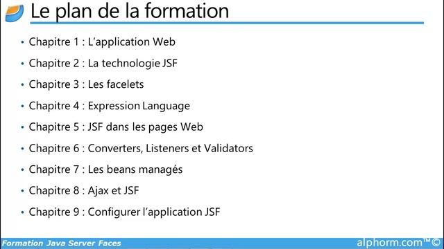 Formation Java Server Faces - Présentation de la formation смотреть онлайн