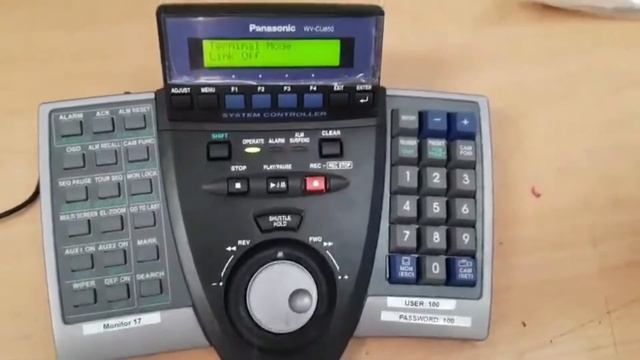 Panasonic WV-CU650 System Controller Testing Video смотреть онлайн