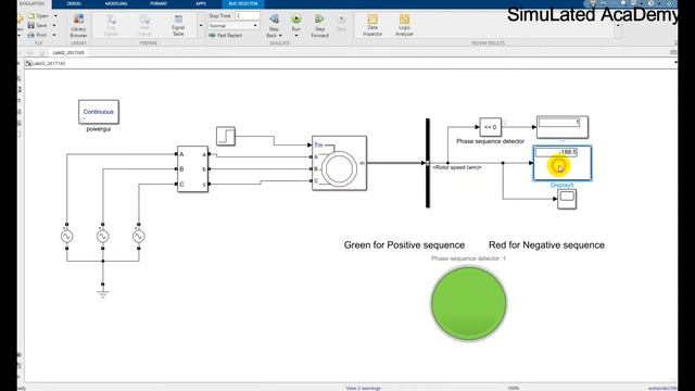 Phase sequence of a three phase system in Simulink смотреть онлайн