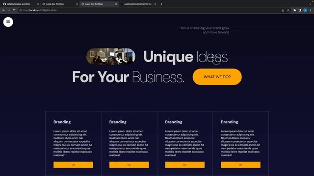 Animated Portfolio Website with React & Framer Motion | React Project for Beginners смотреть онлайн