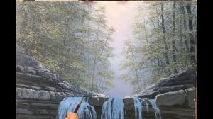 Пишем маслом, картина "Пшадский водопад" Художник Alik Oleynik