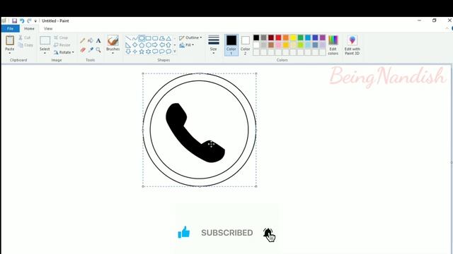 How to draw WhatsApp Logo on Computer using Ms Paint | Whatsapp Logo Designing | Ms Paint. смотреть онлайн