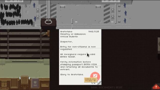 "Обзор" игры "Papers, please" (+геймплей с комментариями) смотреть онлайн
