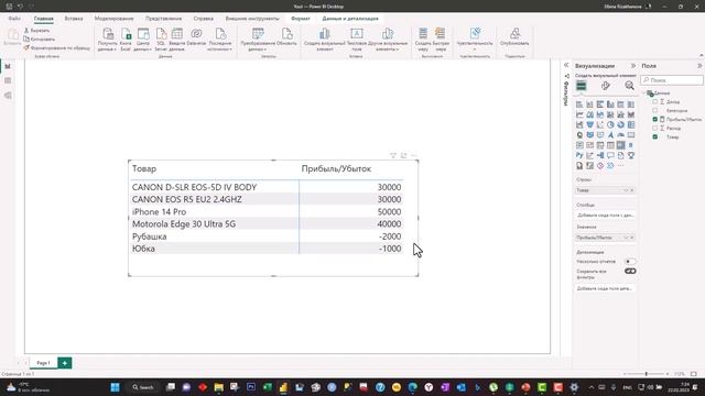 Условное форматирование отрицательных значений в Power BI смотреть онлайн