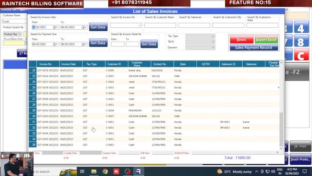 How to Print Invoice in Previous Date Raintech POS Billing software смотреть онлайн