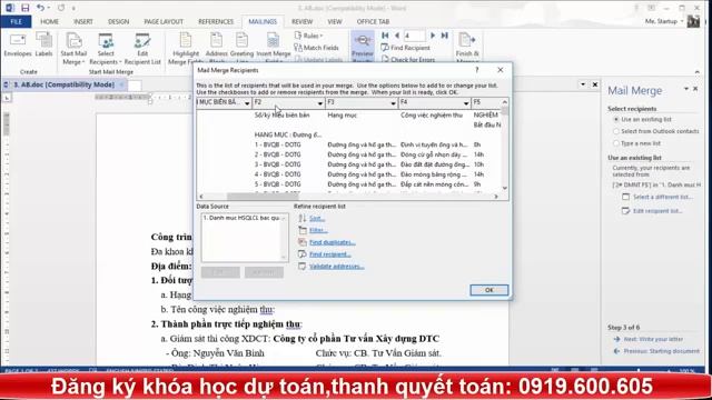 Hướng Dẫn Sử Dụng Mailing Trong Hồ Sơ Quản Lý Chất Lượng