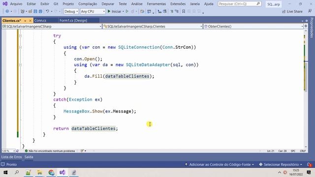 Salvar imagens no SQLite com C#. Visual Studio 2022 / 2019 смотреть онлайн