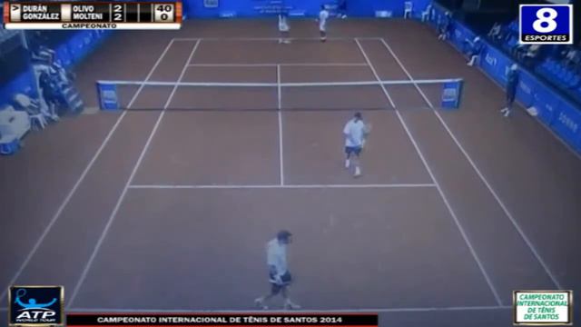 Guillermo Duran / Renzo Olivo v Maximo González / Andrés Molteni - Ch. Santos 2014 - Final (Set 1) смотреть онлайн