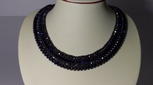 Бисероплетение.   Украшение. Ожерелье из бисера и бусин. 2 часть. Мастер класс. Пошаговый МК.