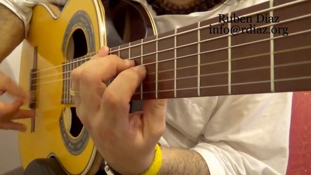 Alzapua + Stretch drill (Engage both hands) Modern flamenco guitar method online by /Ruben Diaz смотреть онлайн