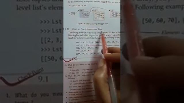 Traversing, changing element, and slicing in 2D list chap 9 class 12 смотреть онлайн