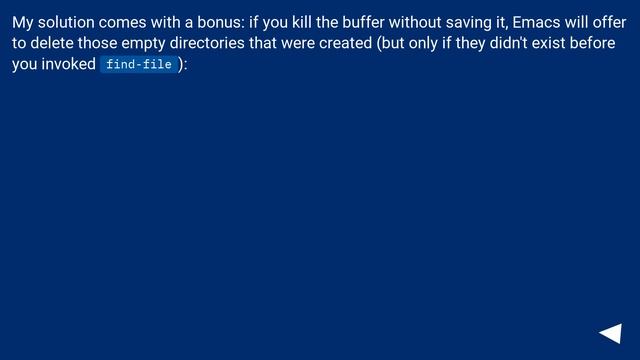 Can I create directories that don't exist while creating a new file in emacs? смотреть онлайн
