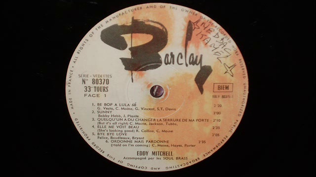 EDDY  MITCHELL     -     SUNNY