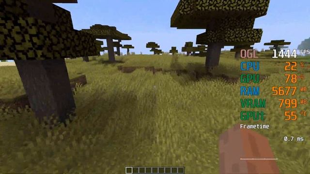 GeForce GTX 1660 -- Intel Core i7-4770K -- Minecraft FPS Test смотреть онлайн