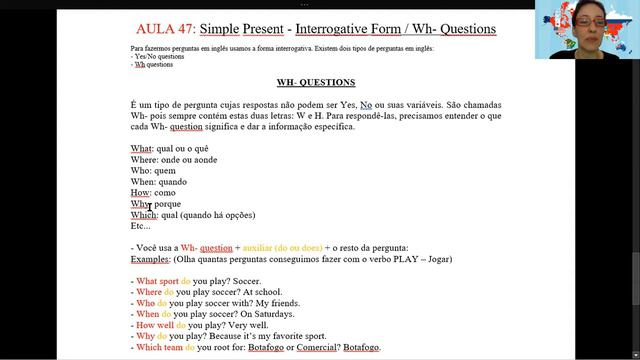 6º Ano - Aula 47 (Simple Present - Wh/questions) смотреть онлайн