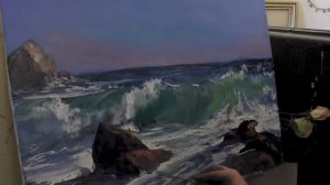 Научиться рисовать море, художник Сахаров, уроки живописи