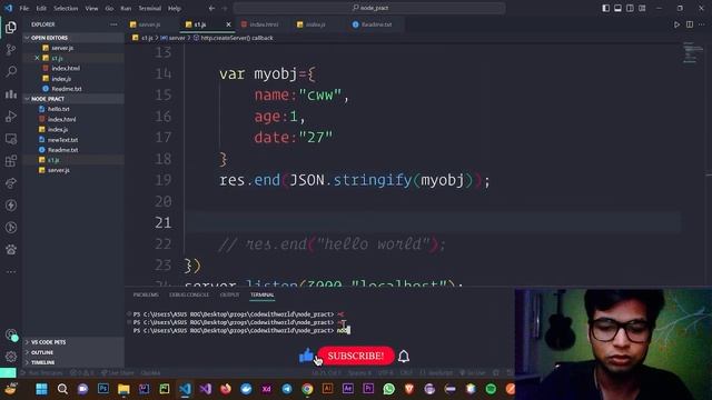 Node.js Crash Course Tutorial #15 - How to Serve Objects смотреть онлайн