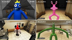 Заснял ВСЕХ РАДУЖНЫХ ДРУЗЕЙ на скрытые камеры в МАЙНКРАФТ ! ROBLOX RAINBOW FRIENDS MINECRAFT