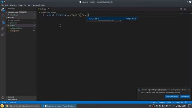 1. Node Ecommerce - Setup Express & git смотреть онлайн