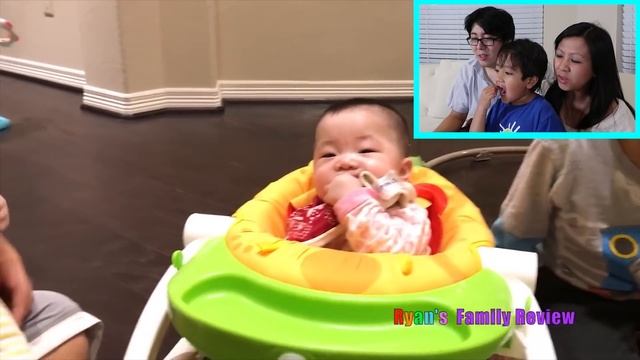 Reacting to Twin Babies Emma and Kate first year with Ryan's Family Review! смотреть онлайн