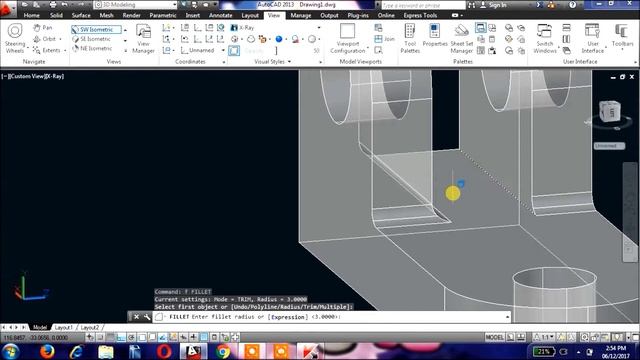 How to draw a 3d block in AutoCAD смотреть онлайн