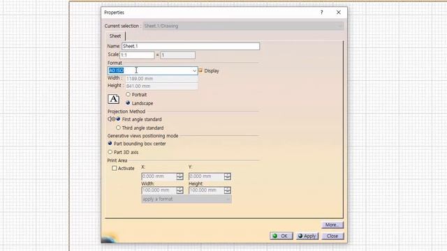 CATIA V5 Drawing Sheet Size Change смотреть онлайн