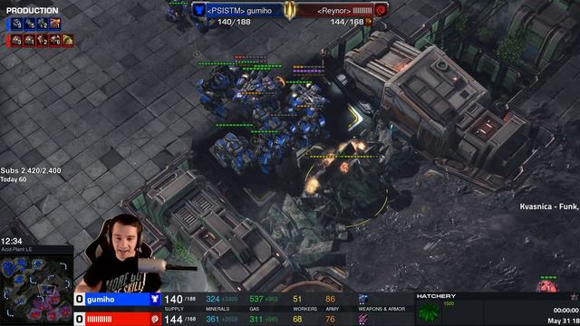 Starcraft 2 | Reynor (15 yr/old player) v Gumiho (GSL Champion) смотреть онлайн