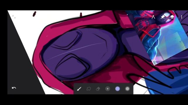 Drawing miles morales on infinite painter | time lapse tutorial смотреть онлайн