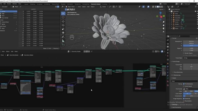 Blender3D 3.0 - Procedural Flower modeling in Blender 3D using Geometry Nodes (PART2) смотреть онлайн