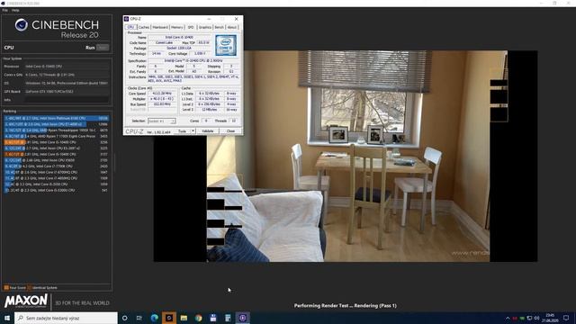 i5-10400 - Cinebench R20 - SCORE 3256 cb - MSI MPG Z490 GAMING PLUS смотреть онлайн