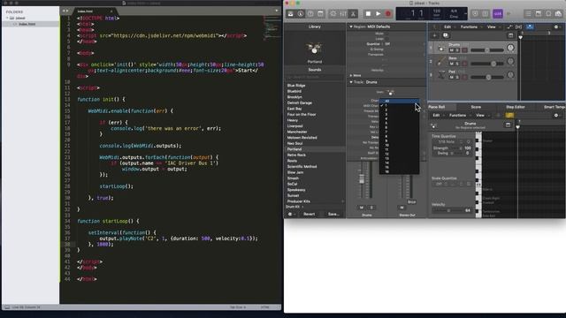 How to Create a Beat in JavaScript - MIDI Programming using a DAW смотреть онлайн