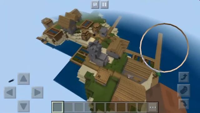 Сид на генерацию деревни на острове в MINECRAFT PE 1.5.2 смотреть онлайн