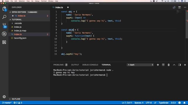Typescript: arrow functions смотреть онлайн
