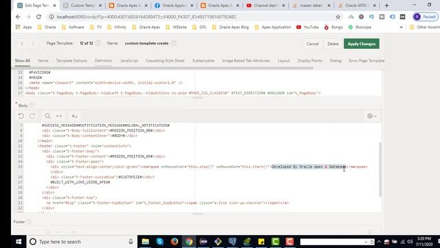 Custom Template Create In Oracle Apex смотреть онлайн